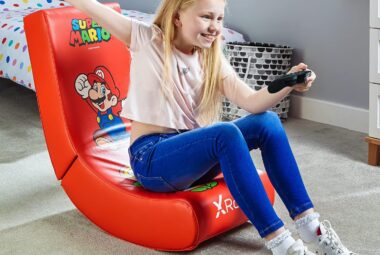 x rocker official super mario video gaming floor chair review