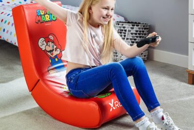 x rocker official super mario video gaming floor chair review