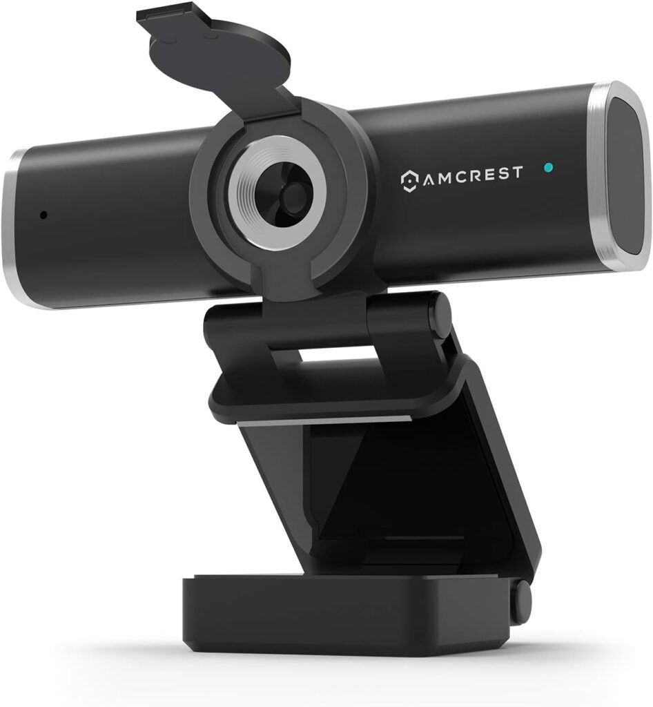 Amcrest 1080P Webcam with Microphone for Desktop, Web Cam Computer Camera, Streaming HD USB Web Camera for Laptop  PC with Privacy Cover, Wide Angle Lens, Superior Low Light (AWC195-B)