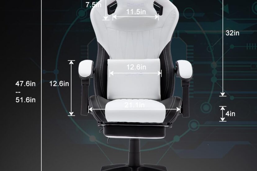 ohaho gaming chair office chair high back computer chair leather desk chair racing executive ergonomic adjustable swivel 1