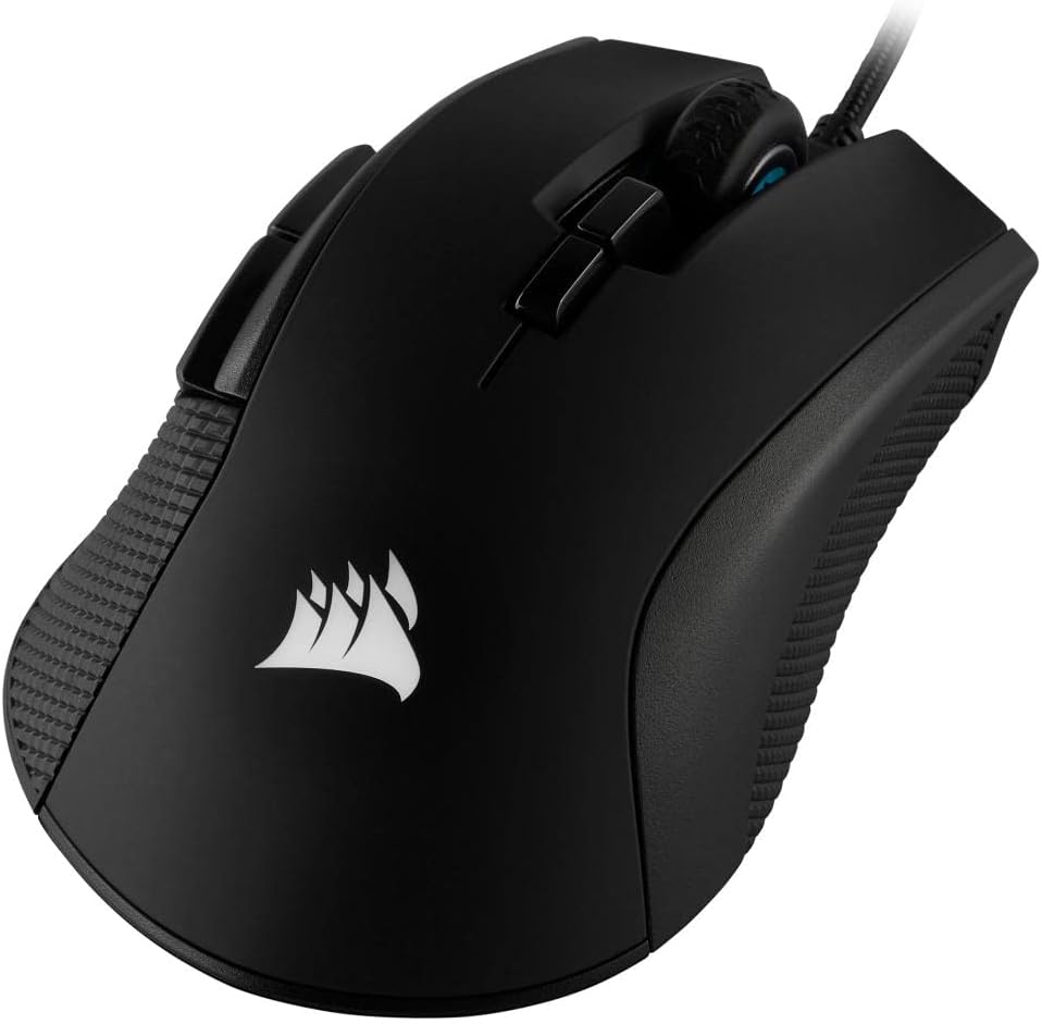 Corsair Ironclaw RGB - FPS and MOBA Gaming Mouse - 18,000 DPI Optical Sensor - Backlit RGB LED, Black