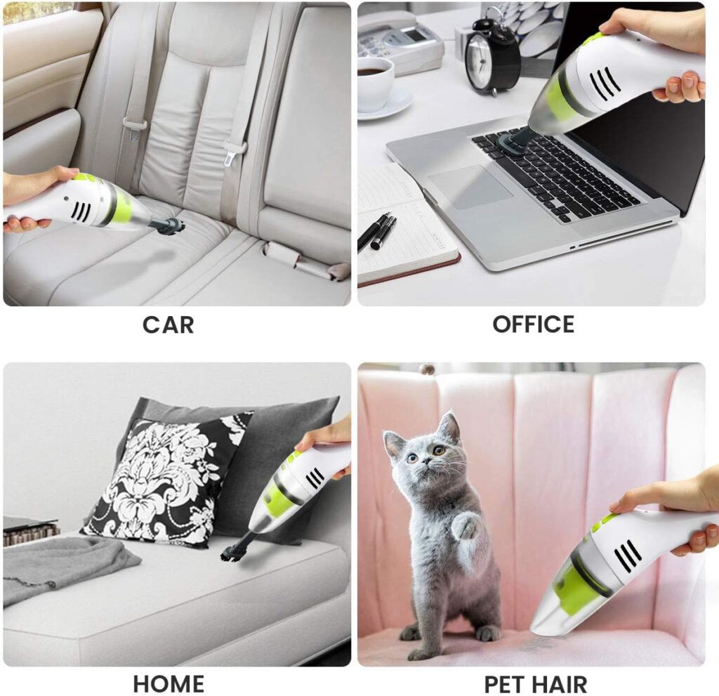 MECO Keyboard Cleaner, Rechargeable Mini Vacuum Wet Dry Cordless Desk Vacuum Cleaner for Laptop Piano Computer Car