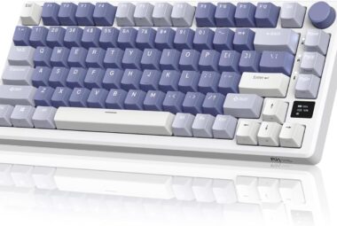 rk royal kludge m75 mechanical keyboard 24ghzbluetoothusb c wired gaming keyboard 75 layout 81 keys gasket mounted with