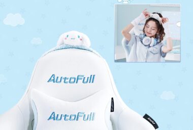 autofull cinnamoroll gaming chair high back ergonomic office desk computer chair with lumbar support racing style pu lea 1