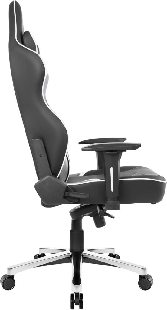 AKRacing Masters Series Max Gaming Chair with Wide Flat Seat, 400 Lbs Weight Limit, Rocker and Seat Height Adjustment Mechanisms - Indigo